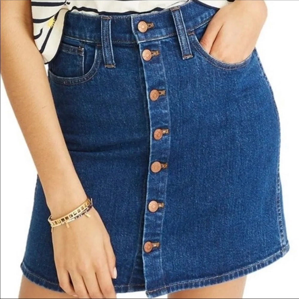 Madewell denim skirt
